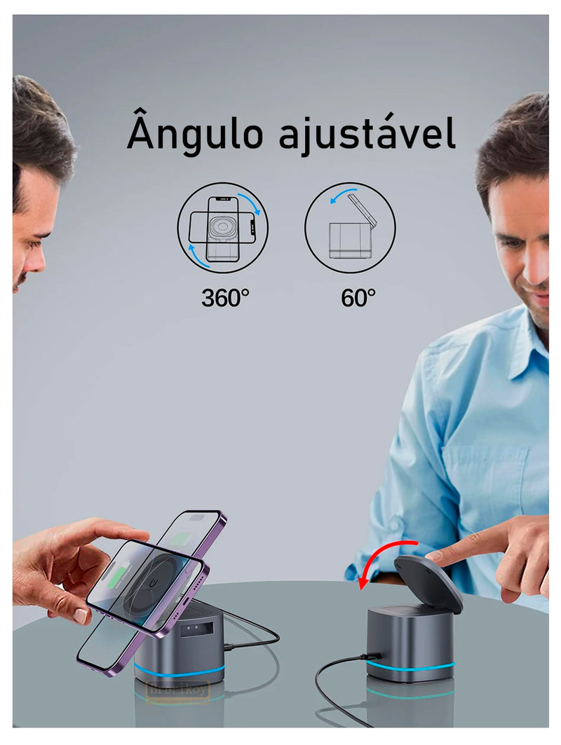 Sync Charge - Carregador 3 em 1 exclusivo para iPhones