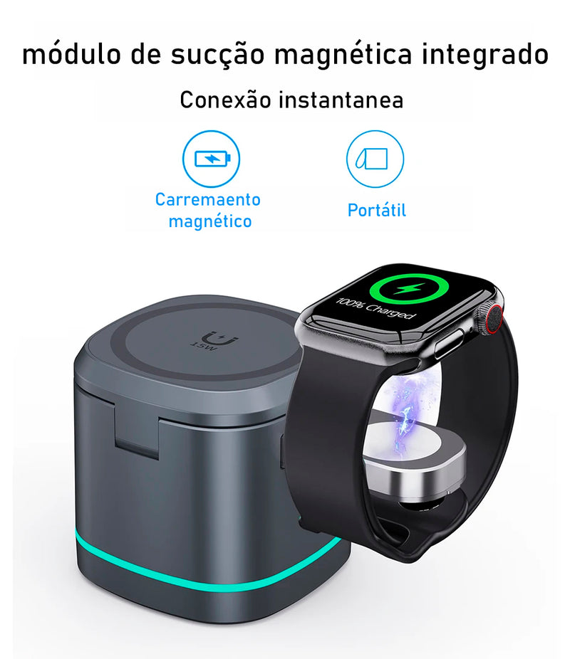 Sync Charge - Carregador 3 em 1 exclusivo para iPhones